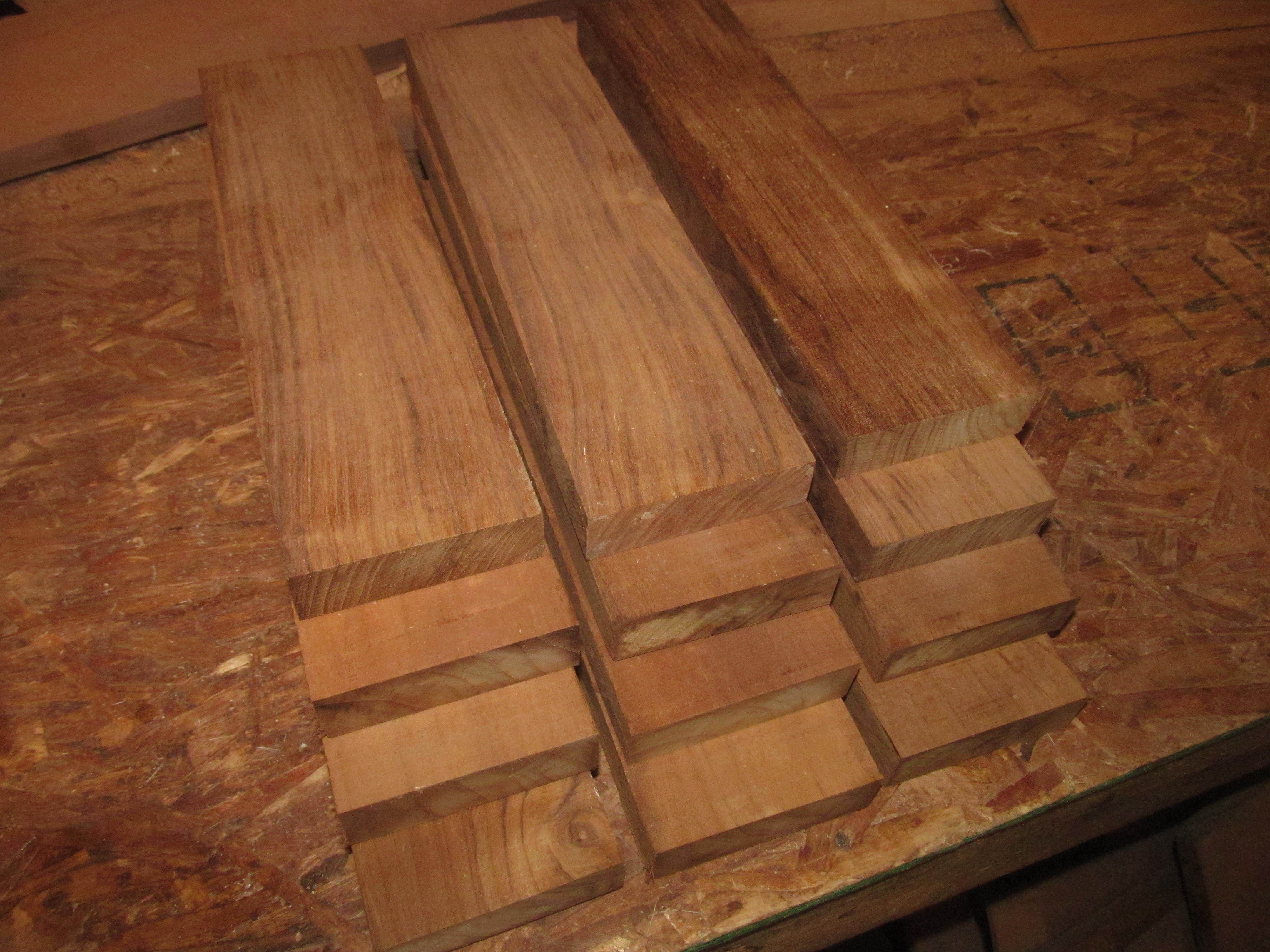 10 Thin Pieces Kiln Dried FEQ Teak 12