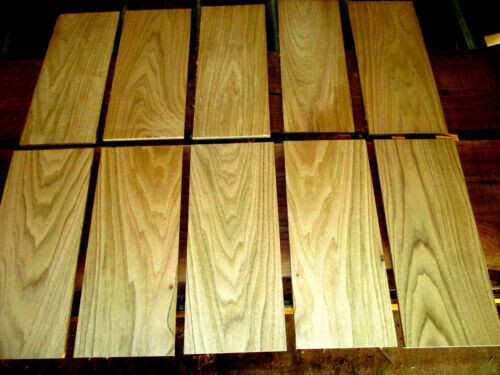 10 PIECES CLEAR THIN KILN DRIED SANDED BUTTERNUT WOOD LUMBER 12